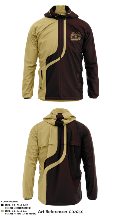 Lincoln High School Track 14520032 Windbreaker - 2
