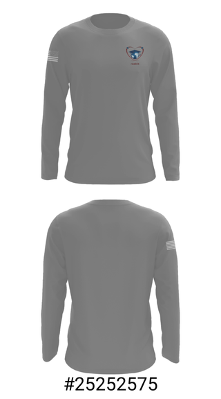Long Sleeve Performance Shirt, Utica Academy of Science Charter School (High School) Soccer, Men's Soccer, Teamtime, Team time, sublimation, custom sports apparel, team uniforms, spirit wear, spiritwear, sports uniforms, custom shirts, team store, custom team store, fundraiser sports, apparel fundraiser