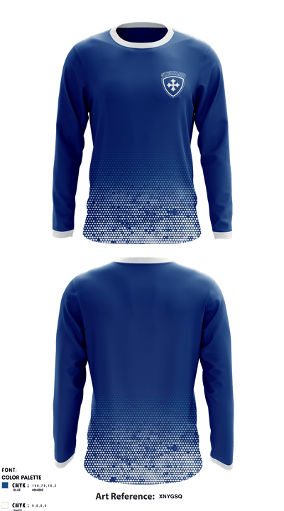 The Steward School 80148032 Long Sleeve Performance Shirt - 1