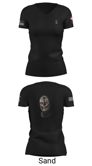 Women's Short Sleeve Vneck Shirt, , Army, Teamtime, Team time, sublimation, custom sports apparel, team uniforms, spirit wear, spiritwear, sports uniforms, custom shirts, team store, custom team store, fundraiser sports, apparel fundraiser