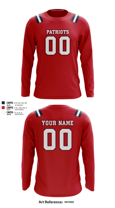Merrimack Valley Flag Football 51050424 Long Sleeve Performance Shirt - 7