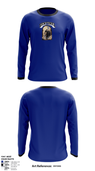 Long Sleeve Shooting Shirt, Sentinels, Men's Basketball, Teamtime, Team time, sublimation, custom sports apparel, team uniforms, spirit wear, spiritwear, sports uniforms, custom shirts, team store, custom team store, fundraiser sports, apparel fundraiser