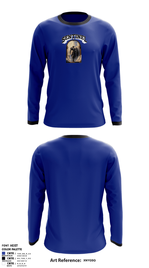 Long Sleeve Shooting Shirt, Sentinels, Men's Basketball, Teamtime, Team time, sublimation, custom sports apparel, team uniforms, spirit wear, spiritwear, sports uniforms, custom shirts, team store, custom team store, fundraiser sports, apparel fundraiser