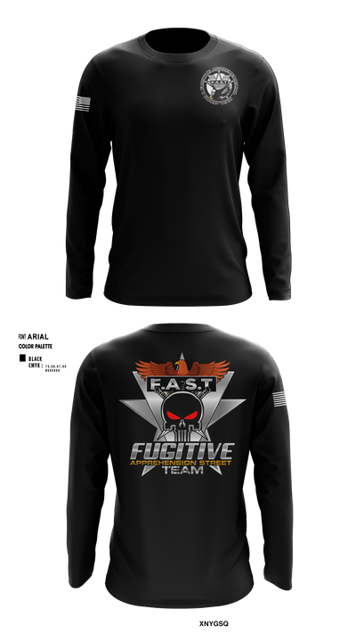Fugitive Apprehension Street team 69883467 Long Sleeve Performance Shirt - 2
