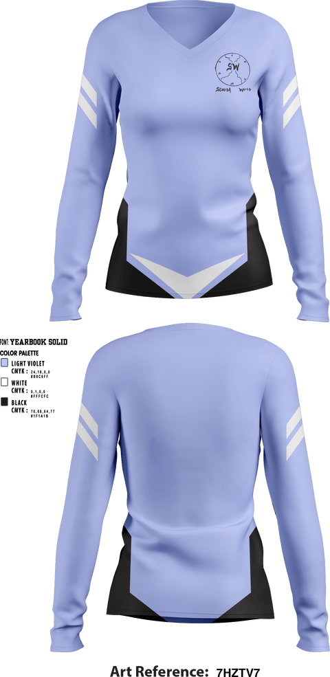 Women's Long Sleeve Vneck Shirt, ScoodaWorld, Rugby, Teamtime, Team time, sublimation, custom sports apparel, team uniforms, spirit wear, spiritwear, sports uniforms, custom shirts, team store, custom team store, fundraiser sports, apparel fundraiser