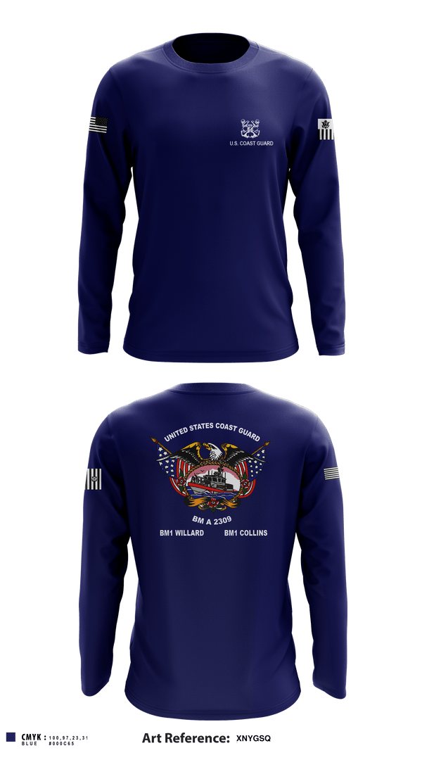 Long Sleeve Performance Shirt, , Coast Guard, Teamtime, Team time, sublimation, custom sports apparel, team uniforms, spirit wear, spiritwear, sports uniforms, custom shirts, team store, custom team store, fundraiser sports, apparel fundraiser