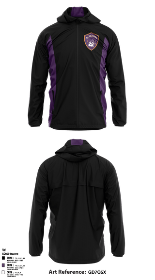 Windbreaker, Downtown College Prep - El Primero High School, Spirit Store, Teamtime, Team time, sublimation, custom sports apparel, team uniforms, spirit wear, spiritwear, sports uniforms, custom shirts, team store, custom team store, fundraiser sports, apparel fundraiser