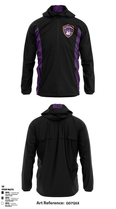 Downtown College Prep - El Primero High School 63396223 Windbreaker - 2