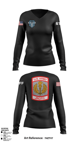 Women's Long Sleeve Vneck Shirt, , Army, Teamtime, Team time, sublimation, custom sports apparel, team uniforms, spirit wear, spiritwear, sports uniforms, custom shirts, team store, custom team store, fundraiser sports, apparel fundraiser