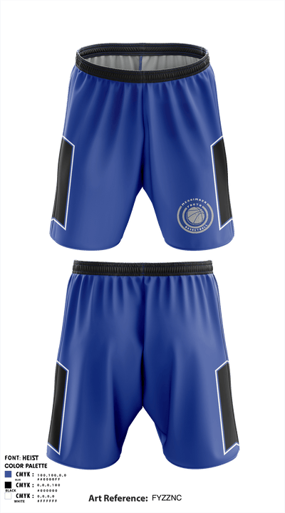 Merrimack Valley Youth Basketball 77077869 Athletic Shorts With Pockets - 1
