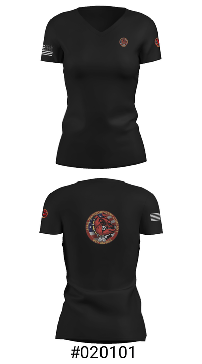 1484th Trans Co 77875137 Women's Short Sleeve V-neck Shirt - 18