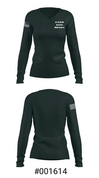 Women's Long Sleeve Vneck Shirt, , Army, Teamtime, Team time, sublimation, custom sports apparel, team uniforms, spirit wear, spiritwear, sports uniforms, custom shirts, team store, custom team store, fundraiser sports, apparel fundraiser