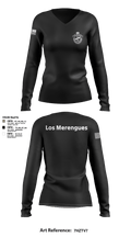 Los Merengues 67424391 Women's Long Sleeve V-neck Shirt - 3