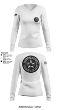 K9 Unit 15966902 Women's Long Sleeve V-neck Shirt - 2
