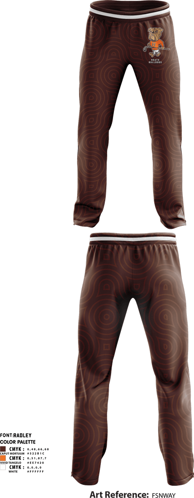Heath Bulldogs 77757851 Sweatpants - 1