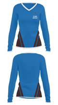 Young Meech 97111750 Women's Long Sleeve V-neck Shirt - 22