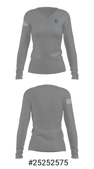 Women's Long Sleeve Vneck Shirt, Kenston Middle School, Spirit Store, Teamtime, Team time, sublimation, custom sports apparel, team uniforms, spirit wear, spiritwear, sports uniforms, custom shirts, team store, custom team store, fundraiser sports, apparel fundraiser