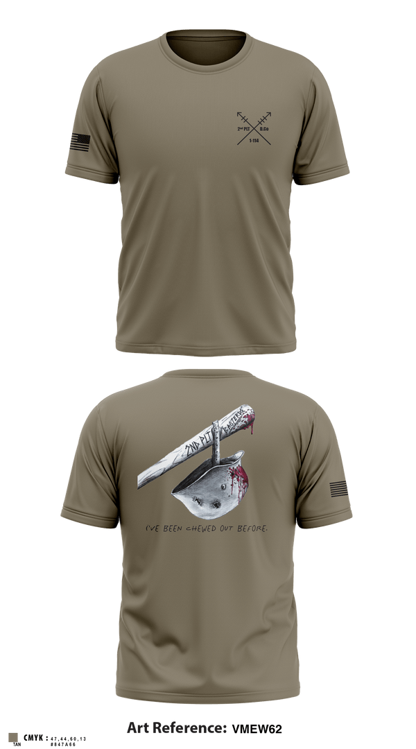Old School Cotton Feel Shirt, 2nd PLT Baseterds, National Guard, Teamtime, Team time, sublimation, custom sports apparel, team uniforms, spirit wear, spiritwear, sports uniforms, custom shirts, team store, custom team store, fundraiser sports, apparel fundraiser