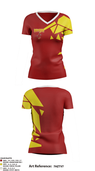 Women's Short Sleeve Vneck Shirt, Mason County Eastern High School, Spirit Store, Teamtime, Team time, sublimation, custom sports apparel, team uniforms, spirit wear, spiritwear, sports uniforms, custom shirts, team store, custom team store, fundraiser sports, apparel fundraiser