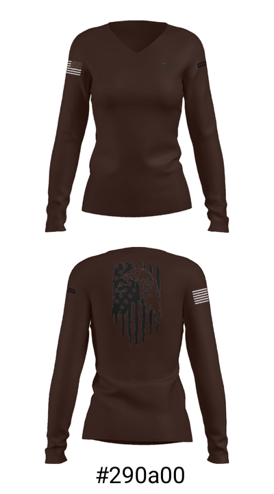 State Public Affairs 94733866 Women's Long Sleeve V-neck Shirt - 37