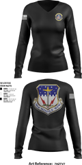 341st SFS 50787525 Women's Long Sleeve V-neck Shirt - 1