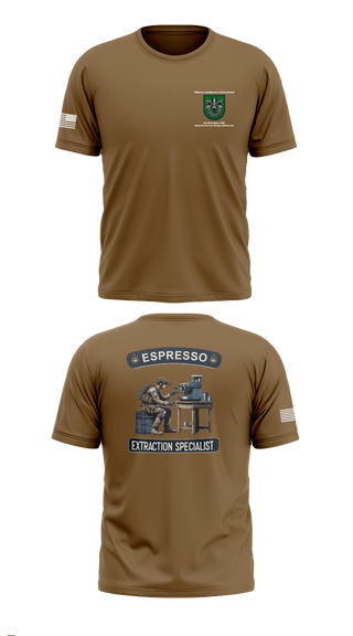 Old School Cotton Feel Shirt, Military Intelligence Detachment 1st Battalion 10th Special Forces Group (Airborne), Army, Teamtime, Team time, sublimation, custom sports apparel, team uniforms, spirit wear, spiritwear, sports uniforms, custom shirts, team store, custom team store, fundraiser sports, apparel fundraiser