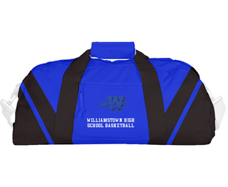 Duffle Bag, Williamstown High School Basketball, Women's Basketball, Teamtime, Team time, sublimation, custom sports apparel, team uniforms, spirit wear, spiritwear, sports uniforms, custom shirts, team store, custom team store, fundraiser sports, apparel fundraiser