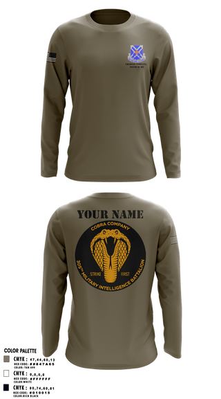 Long Sleeve Performance Shirt, Charlie Company, 305th MI BN, , Teamtime, Team time, sublimation, custom sports apparel, team uniforms, spirit wear, spiritwear, sports uniforms, custom shirts, team store, custom team store, fundraiser sports, apparel fundraiser