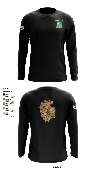 709th MP BN HHD 13627069 Long Sleeve Performance Shirt - 1
