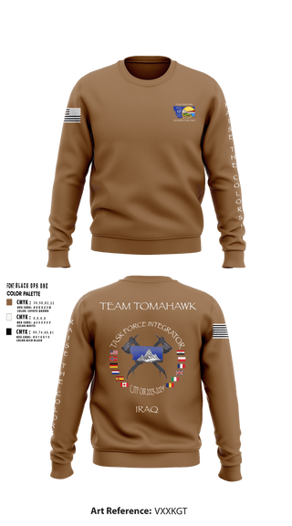 Crew Neck Sweatshirt, 1889th RSG, Army, Teamtime, Team time, sublimation, custom sports apparel, team uniforms, spirit wear, spiritwear, sports uniforms, custom shirts, team store, custom team store, fundraiser sports, apparel fundraiser