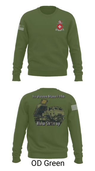 Crew Neck Sweatshirt, , Army, Teamtime, Team time, sublimation, custom sports apparel, team uniforms, spirit wear, spiritwear, sports uniforms, custom shirts, team store, custom team store, fundraiser sports, apparel fundraiser
