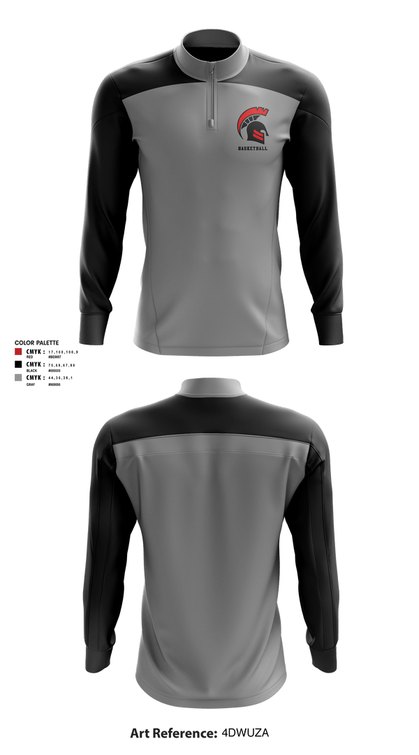 Quarter Zip Jacket, Discovery High School Basketball, Men's Basketball, Teamtime, Team time, sublimation, custom sports apparel, team uniforms, spirit wear, spiritwear, sports uniforms, custom shirts, team store, custom team store, fundraiser sports, apparel fundraiser