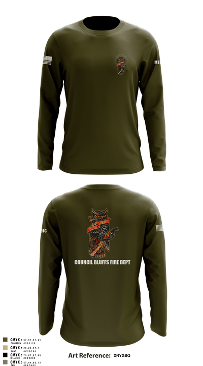 CBFD tac medics 89329509 Long Sleeve Performance Shirt - 3