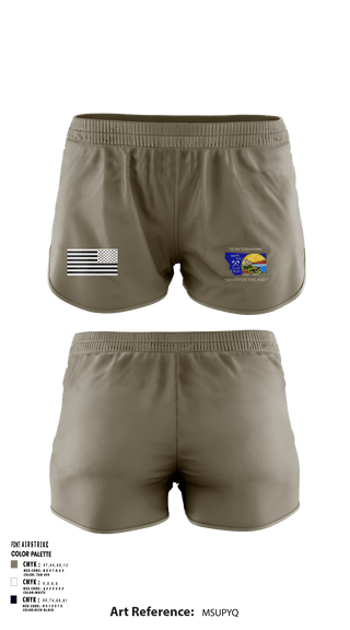 Women's Shorts, 1889th RSG, Army, Teamtime, Team time, sublimation, custom sports apparel, team uniforms, spirit wear, spiritwear, sports uniforms, custom shirts, team store, custom team store, fundraiser sports, apparel fundraiser