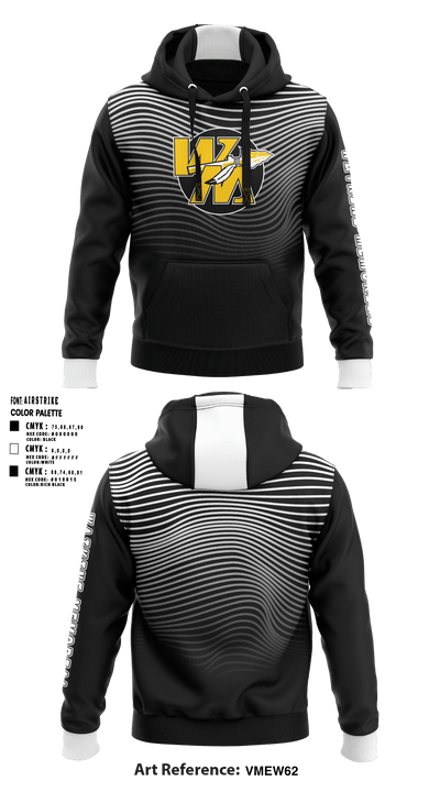 Watkins Memorial High School Golf 65050201 Hoodie - 2