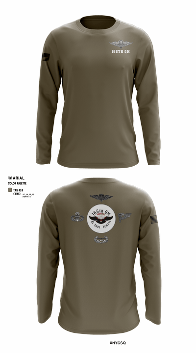 165th Quartermaster 50925110 Long Sleeve Performance Shirt - 3