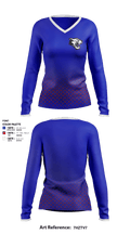 Mabel Canton Cougars 51242587 Women's Long Sleeve V-neck Shirt - 1