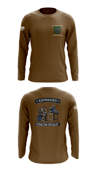 Long Sleeve Performance Shirt, Military Intelligence Detachment 1st Battalion 10th Special Forces Group (Airborne), Army, Teamtime, Team time, sublimation, custom sports apparel, team uniforms, spirit wear, spiritwear, sports uniforms, custom shirts, team store, custom team store, fundraiser sports, apparel fundraiser