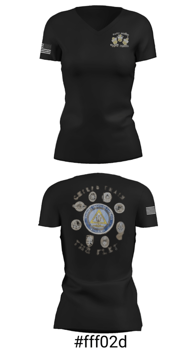 Trident Training Facility Kings Bay 40066174 Women's Short Sleeve V-neck Shirt - 18