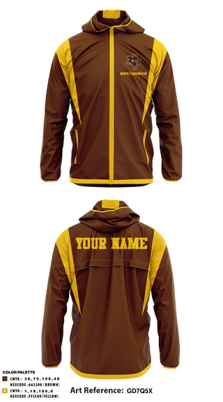 Windbreaker, North Farmington High School Basketball, Men's Basketball, Teamtime, Team time, sublimation, custom sports apparel, team uniforms, spirit wear, spiritwear, sports uniforms, custom shirts, team store, custom team store, fundraiser sports, apparel fundraiser