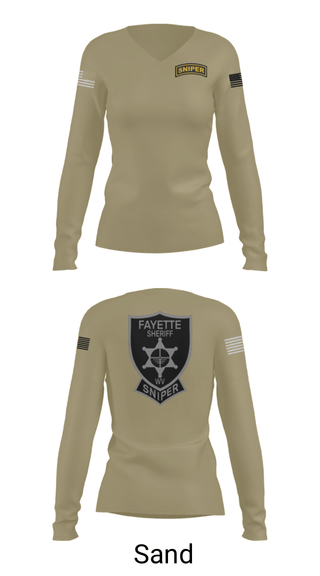 Women's Long Sleeve Vneck Shirt, , Police, Teamtime, Team time, sublimation, custom sports apparel, team uniforms, spirit wear, spiritwear, sports uniforms, custom shirts, team store, custom team store, fundraiser sports, apparel fundraiser