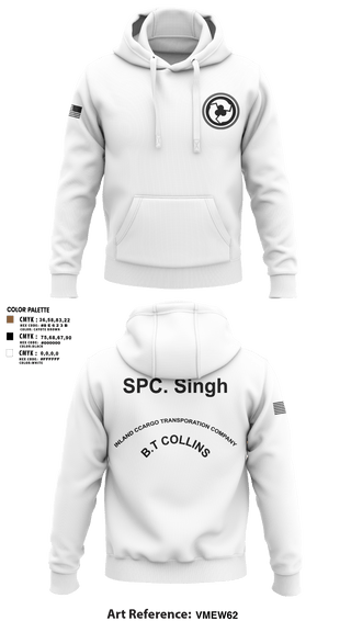 Hoodie, 227TH ICTC, Army, Teamtime, Team time, sublimation, custom sports apparel, team uniforms, spirit wear, spiritwear, sports uniforms, custom shirts, team store, custom team store, fundraiser sports, apparel fundraiser