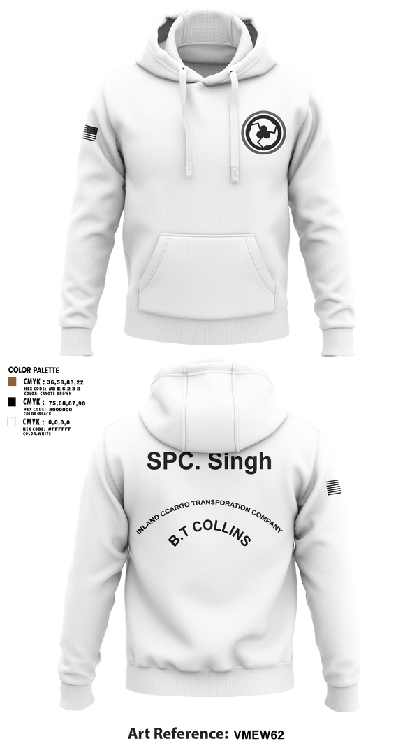 Hoodie, 227TH ICTC, Army, Teamtime, Team time, sublimation, custom sports apparel, team uniforms, spirit wear, spiritwear, sports uniforms, custom shirts, team store, custom team store, fundraiser sports, apparel fundraiser