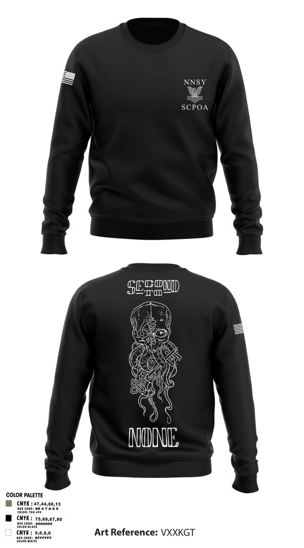 Crew Neck Sweatshirt, NNSY SCPOA, Navy, Teamtime, Team time, sublimation, custom sports apparel, team uniforms, spirit wear, spiritwear, sports uniforms, custom shirts, team store, custom team store, fundraiser sports, apparel fundraiser