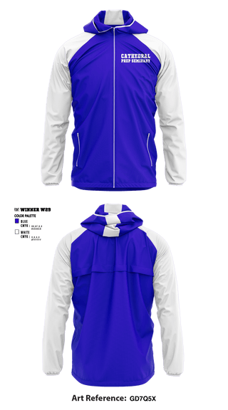 Windbreaker, Cathedral Prep Seminary, Spirit Store, Teamtime, Team time, sublimation, custom sports apparel, team uniforms, spirit wear, spiritwear, sports uniforms, custom shirts, team store, custom team store, fundraiser sports, apparel fundraiser