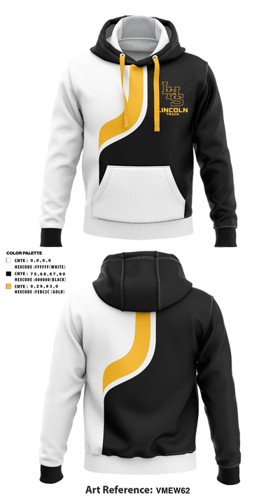 Lincoln High School Track 14520032 Hoodie - 1