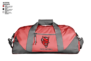 Duffle Bag, Fyffe High School Softball, Softball, Teamtime, Team time, sublimation, custom sports apparel, team uniforms, spirit wear, spiritwear, sports uniforms, custom shirts, team store, custom team store, fundraiser sports, apparel fundraiser