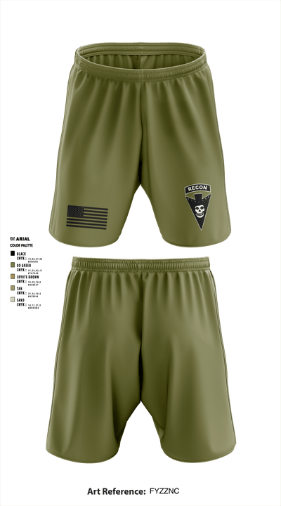 3/278 Armored Calvary Regiment 57774458 Athletic Shorts With Pockets - 2