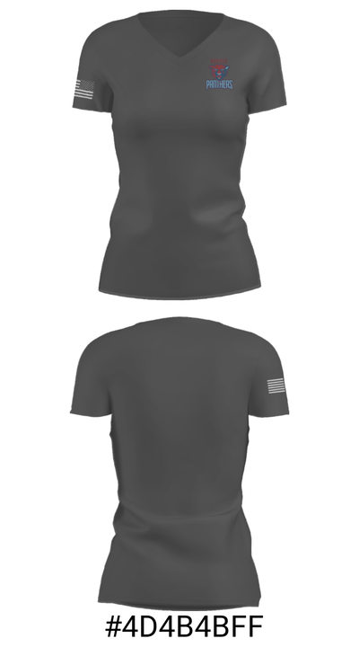 Wallis Annenberg High School 97322913 Women's Short Sleeve V-neck Shirt - 22