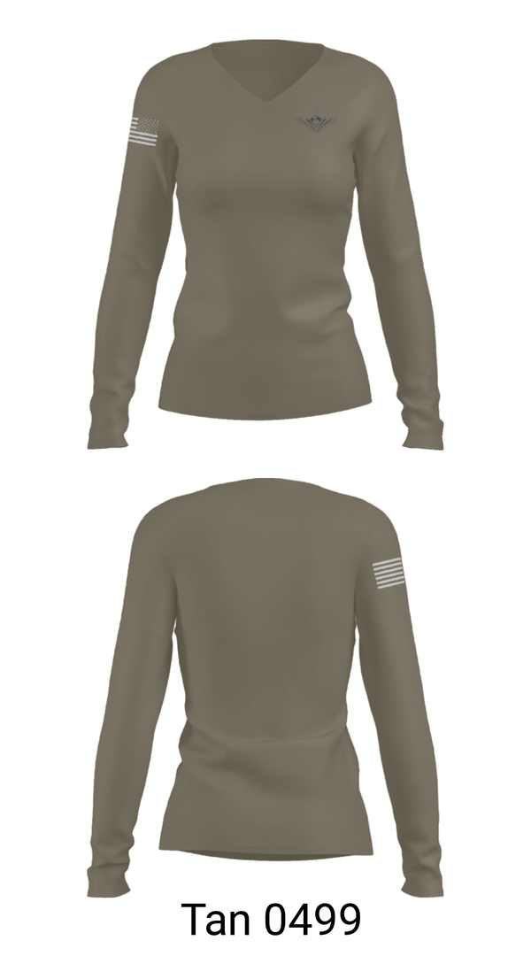 Women's Long Sleeve Vneck Shirt, , Navy, Teamtime, Team time, sublimation, custom sports apparel, team uniforms, spirit wear, spiritwear, sports uniforms, custom shirts, team store, custom team store, fundraiser sports, apparel fundraiser